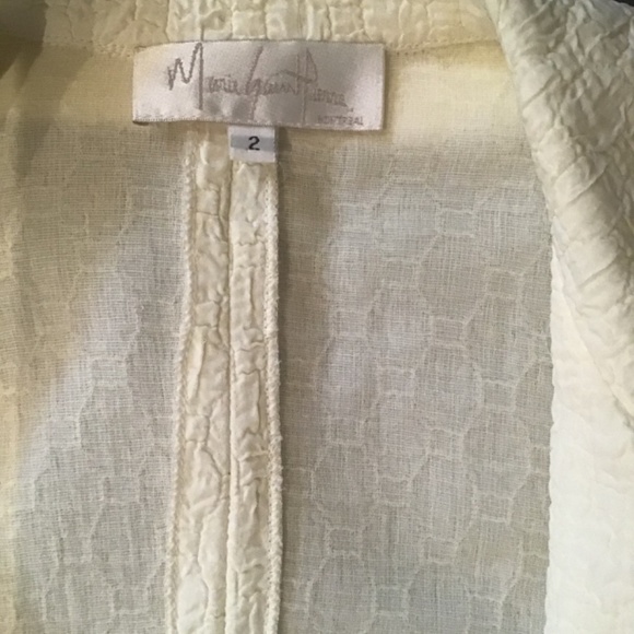 Off White Suit with Maxi Skirt, size 2 - Picture 3 of 3